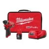 Milwaukee 2553-21 M12 FUEL 1/4" Brushless Impact Driver Kit W/ 2.0 Ah Battery Tools & Equipment