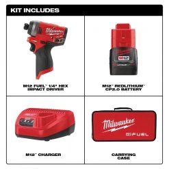Milwaukee 2553-21 M12 FUEL 1/4