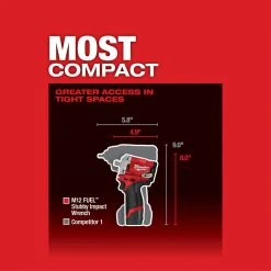 Milwaukee 2555P-20 M12 FUEL 12V 1/2-Inch Pin Impact Wrench - Bare Tool Tools & Equipment