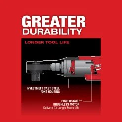 Milwaukee 2558-20 M12 FUEL 12V 1/2-Inch 60-Ft-Lbs. Cordless Ratchet - Bare Tool 19 Milwaukee 2558-20 M12 FUEL 12V 1/2-Inch 60-Ft-Lbs. Cordless Ratchet - Bare Tool