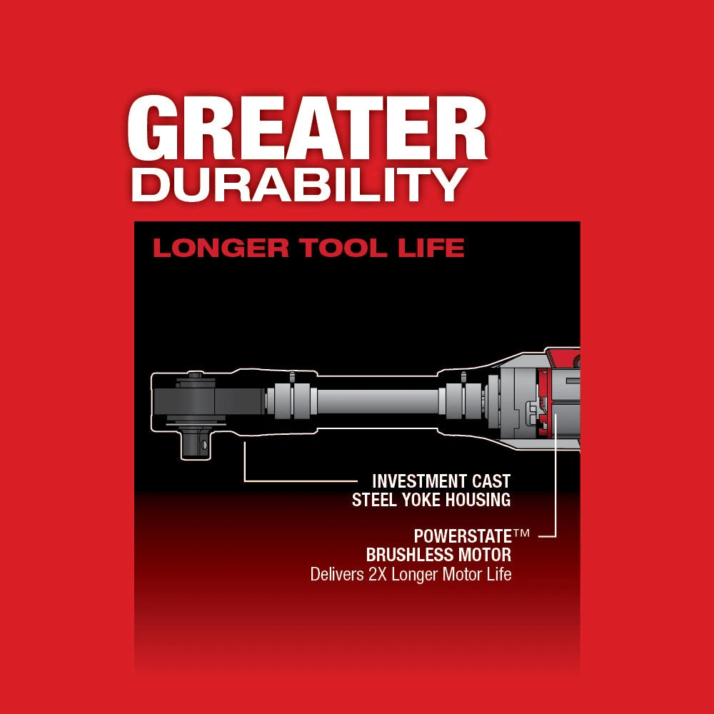 Milwaukee 2560-20 M12 FUEL 12V 3/8 Inch Extended Reach Ratchet Bare Tool 7 Milwaukee 2560-20 M12 FUEL 12V 3/8 Inch Extended Reach Ratchet Bare Tool