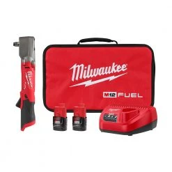 Milwaukee 2565-22 M12 FUEL 12V 1/2" Cordless Right Angle Impact Wrench Kit Tools & Equipment