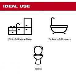 Tools & Equipment Milwaukee 2572B-20 M12 12V AIRSNAKE Drain Cleaning Air Gun - Bare Tool