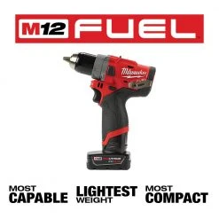Milwaukee 2596-22 M12 FUEL 12V 2-Tool Drill Driver/Hex Impact Driver Combo Kit - Power Tools Combo Kit 14 Milwaukee 2596-22 M12 FUEL 12V 2-Tool Drill Driver/Hex Impact Driver Combo Kit
