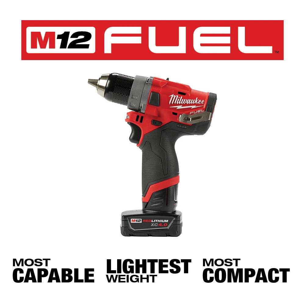 Milwaukee 2596-22 M12 FUEL 12V 2-Tool Drill Driver/Hex Impact Driver Combo Kit - Power Tools Combo Kit 5 Milwaukee 2596-22 M12 FUEL 12V 2-Tool Drill Driver/Hex Impact Driver Combo Kit