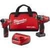 Milwaukee 2598-22 M12 FUEL 12V 2-Tool Hammer Drill And Impact Driver Combo Kit