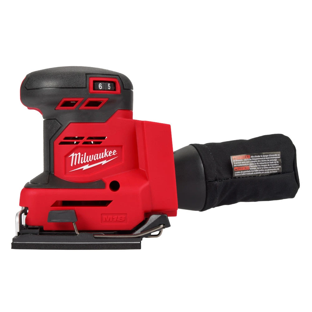 Milwaukee 2649-20 M18 18V Cordless Orbital Sheet Sander - Bare Tool | 1/4" Sheet Size | Power Tools & Equipment 3 Tools & Equipment Milwaukee 2649-20 M18 18V 1/4" Cordless Orbital Sheet Sander - Bare Tool