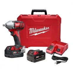 Milwaukee 2659-22 M18 18V 1/2-Inch Impact Wrench Kit Tools & Equipment