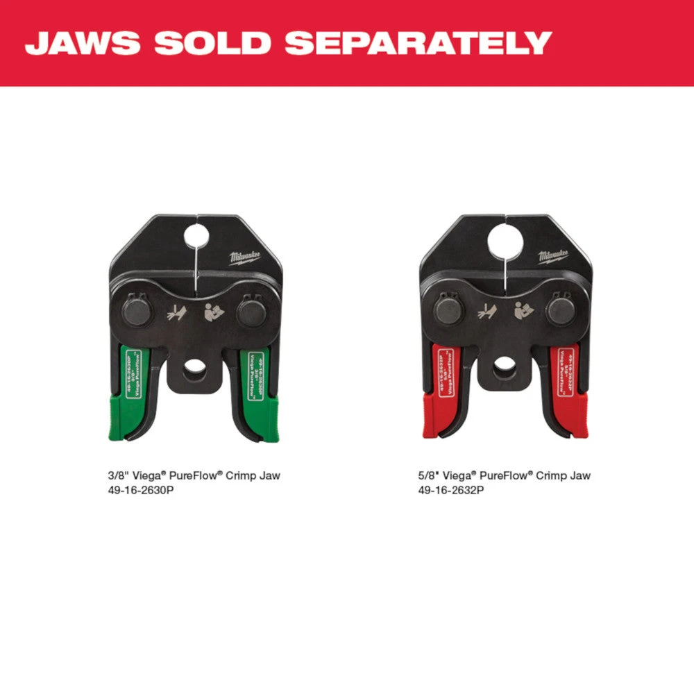 Milwaukee 2674-22P M18 18V Li-Ion Short Throw Press Tool Kit with PEX Crimp Jaws - Tools & Equipment 13 Tools & Equipment Milwaukee 2674-22P M18 18V Li-Ion Short Throw Press Tool Kit W/ PEX Crimp Jaws