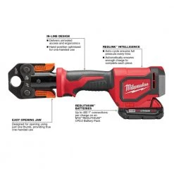 Milwaukee 2674-22P M18 18V Li-Ion Short Throw Press Tool Kit with PEX Crimp Jaws - Tools & Equipment 16 Tools & Equipment Milwaukee 2674-22P M18 18V Li-Ion Short Throw Press Tool Kit W/ PEX Crimp Jaws