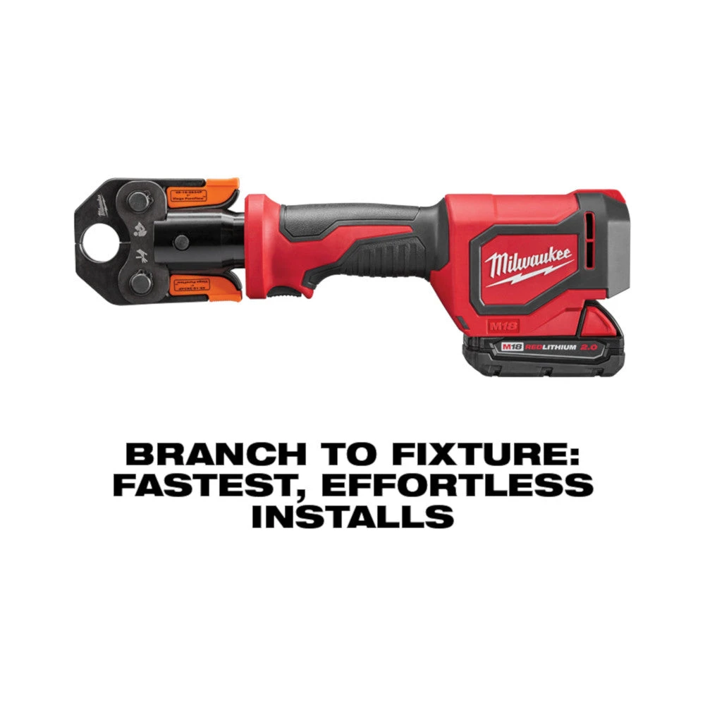 Milwaukee 2674-22P M18 18V Li-Ion Short Throw Press Tool Kit with PEX Crimp Jaws - Tools & Equipment 6 Tools & Equipment Milwaukee 2674-22P M18 18V Li-Ion Short Throw Press Tool Kit W/ PEX Crimp Jaws