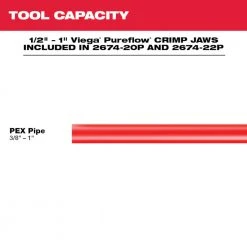 Milwaukee 2674-22P M18 18V Li-Ion Short Throw Press Tool Kit with PEX Crimp Jaws - Tools & Equipment 18 Tools & Equipment Milwaukee 2674-22P M18 18V Li-Ion Short Throw Press Tool Kit W/ PEX Crimp Jaws