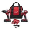 Milwaukee 2691-22 M18 18V Cordless Power Lithium-Ion 2-Tool Combo Kit 2 Milwaukee 2691-22 M18 18V Cordless Power Lithium-Ion 2-Tool Combo Kit