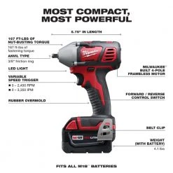 Tools & Equipment Milwaukee 2696-23 M18 18V Cordless Power Lithium-Ion 3-Tool Combo Kit 15 Tools & Equipment Milwaukee 2696-23 M18 18V Cordless Power Lithium-Ion 3-Tool Combo Kit
