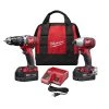 Milwaukee 2697-22 M18 18V Cordless Power Lithium-Ion 2-Tool Combo Kit 1 Milwaukee 2697-22 M18 18V Cordless Power Lithium-Ion 2-Tool Combo Kit