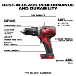 Milwaukee 2697-22 M18 18V Cordless Power Lithium-Ion 2-Tool Combo Kit