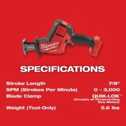 Milwaukee 2719-21 M18 FUEL 18V 7/8-Inch 5.0Ah Cordless Hackzall Kit