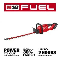 Milwaukee 2726-21HD M18 FUEL 18V 24-Inch Ergonomic Hedge Trimmer Kit - Lawn & Outdoor Power Tool 18 Milwaukee 2726-21HD M18 FUEL 18V 24-Inch Ergonomic Hedge Trimmer Kit Lawn & Outdoor Power