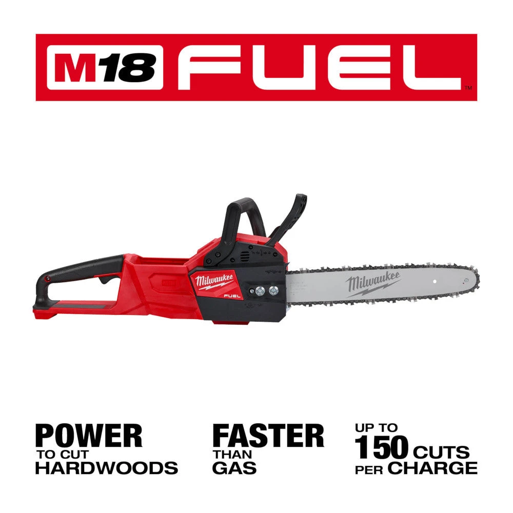 Milwaukee 2727-20C M18 FUEL 14" Ergonomic Cordless Chainsaw - Bare Tool for Lawn & Outdoor Power Tools 4 Milwaukee 2727-20C M18 FUEL 14" Ergonomic Cordless Chainsaw - Bare Tool Lawn & Outdoor Power