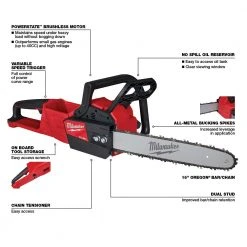 Milwaukee 2727-CB M18 FUEL Cordless Chainsaw & Lead Blower Bundle - Bare Tool, High-Performance Outdoor Power Tools 21 Milwaukee 2727-CB M18 FUEL Cordless Chainsaw / Lead Blower Bundle - Bare Tool