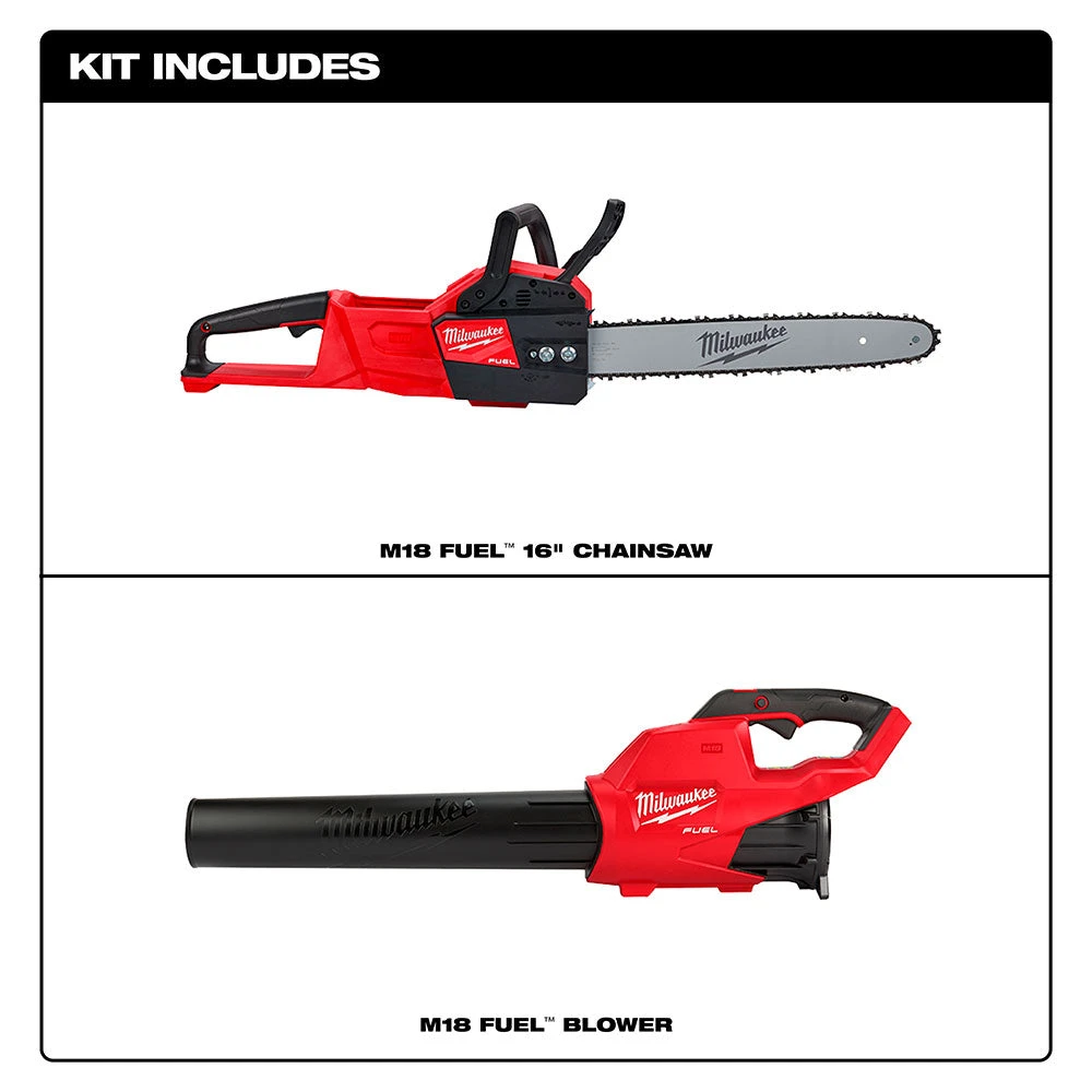 Milwaukee 2727-CB M18 FUEL Cordless Chainsaw & Lead Blower Bundle - Bare Tool, High-Performance Outdoor Power Tools 4 Milwaukee 2727-CB M18 FUEL Cordless Chainsaw / Lead Blower Bundle - Bare Tool
