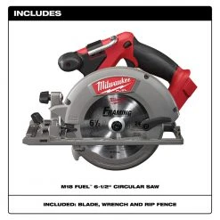 Milwaukee 2730-20 M18 FUEL 18V 6-1/2-Inch Circular Saw W/ Blade - Bare Tool 16 Milwaukee 2730-20 M18 FUEL 18V 6-1/2-Inch Circular Saw W/ Blade - Bare Tool