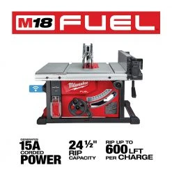 Milwaukee 2736-20 M18 FUEL 18V 8-1/4-Inch One-Key Cordless Table Saw - Bare Tool Tools & Equipment