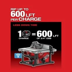 Milwaukee 2736-20 M18 FUEL 18V 8-1/4-Inch One-Key Cordless Table Saw - Bare Tool Tools & Equipment