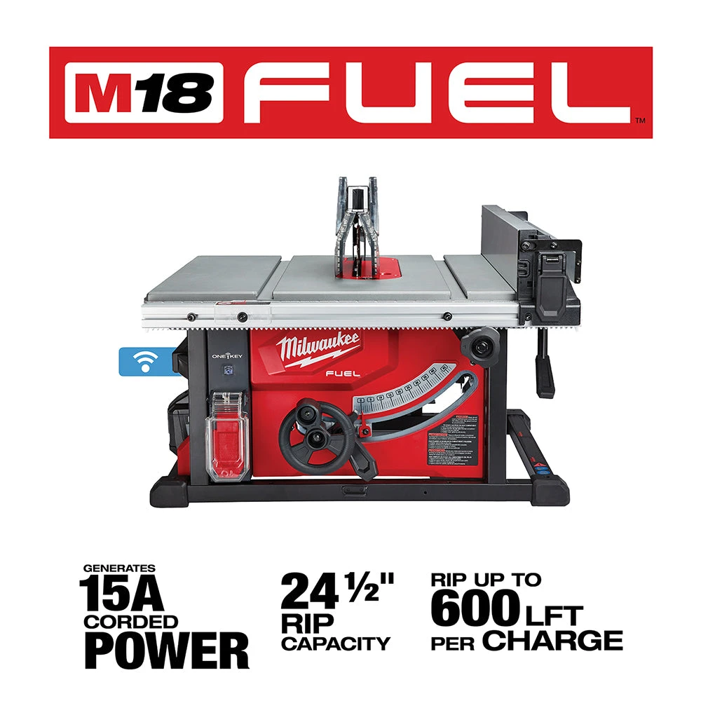 Milwaukee 2736-21HD M18 FUEL 18V 8-1/4-Inch Cordless One-Key Table Saw Kit 5 Milwaukee 2736-21HD M18 FUEL 18V 8-1/4-Inch Cordless One-Key Table Saw Kit