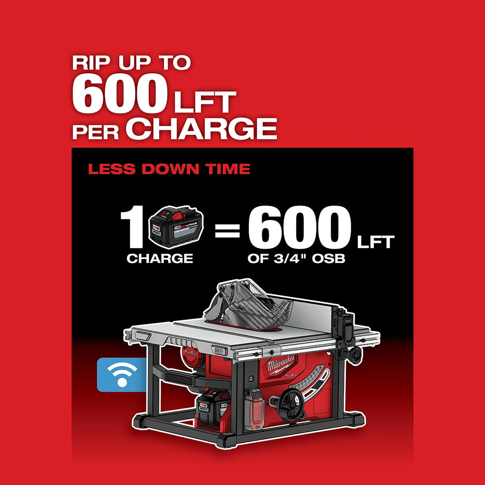 Milwaukee 2736-21HD M18 FUEL 18V 8-1/4-Inch Cordless One-Key Table Saw Kit 8 Milwaukee 2736-21HD M18 FUEL 18V 8-1/4-Inch Cordless One-Key Table Saw Kit