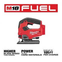Milwaukee 2737-20 M18 FUEL 18V Cordless D-Handle Jig Saw - Bare Tool Tools & Equipment
