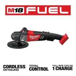 Milwaukee 2738-20 M18 18V FUEL 7” Cordless Lithium-Ion Polisher - Bare Tool Automotive