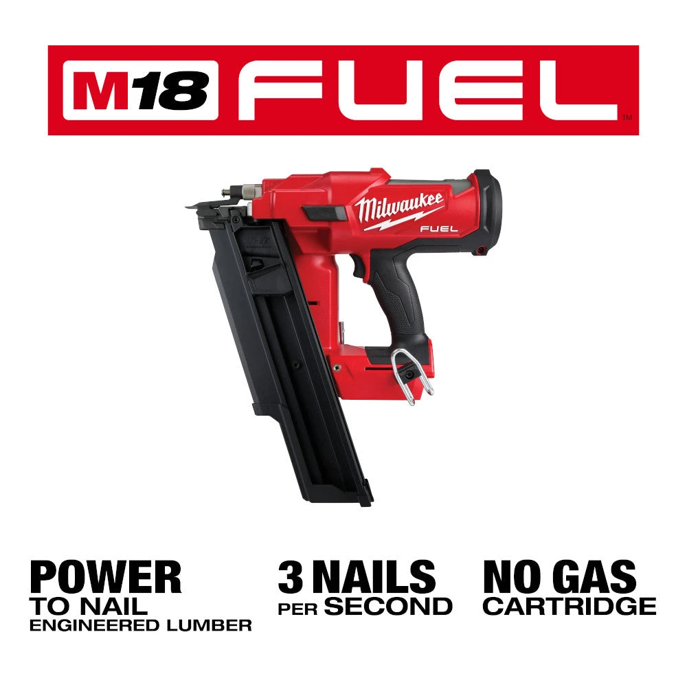 Milwaukee 2744-20 18V M18 FUEL 18V 21 Degree Framing Nailer - Bare Tool Tools & Equipment 6 Milwaukee 2744-20 18V M18 FUEL 18V 21 Degree Framing Nailer - Bare Tool Tools & Equipment