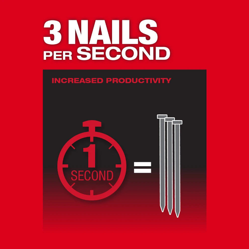 Milwaukee 2744-20 18V M18 FUEL 18V 21 Degree Framing Nailer - Bare Tool Tools & Equipment 8 Milwaukee 2744-20 18V M18 FUEL 18V 21 Degree Framing Nailer - Bare Tool Tools & Equipment