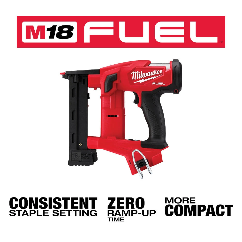 Milwaukee 2749-20 M18 FUEL 18V 18-Gauge 1/4" Narrow Crown Stapler - Bare Tool Tools & Equipment 6 Milwaukee 2749-20 M18 FUEL 18V 18-Gauge 1/4" Narrow Crown Stapler - Bare Tool Tools & Equipment