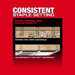 Milwaukee 2749-20 M18 FUEL 18V 18-Gauge 1/4" Narrow Crown Stapler - Bare Tool Tools & Equipment 21 Milwaukee 2749-20 M18 FUEL 18V 18-Gauge 1/4