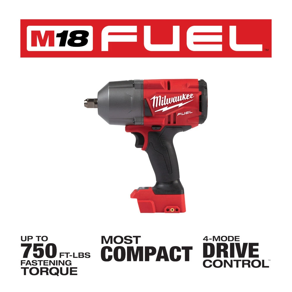 Milwaukee 2766-20 M18 FUEL 18V 1/2-Inch Detent Pin Impact Wrench - Bare Tool Tools & Equipment 4 Milwaukee 2766-20 M18 FUEL 18V 1/2-Inch Detent Pin Impact Wrench - Bare Tool Tools & Equipment
