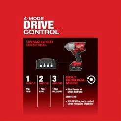 Milwaukee 2766-20 M18 FUEL 18V 1/2-Inch Detent Pin Impact Wrench - Bare Tool Tools & Equipment 17 Milwaukee 2766-20 M18 FUEL 18V 1/2-Inch Detent Pin Impact Wrench - Bare Tool Tools & Equipment