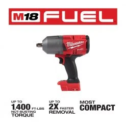 Tools & Equipment Milwaukee 2767-20 M18 FUEL 18V 1/2-Inch Friction Ring Impact Wrench - Bare Tool