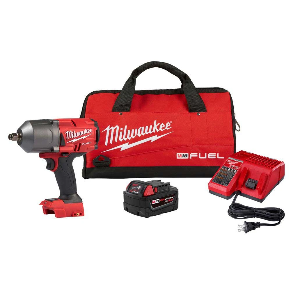 Tools & Equipment Milwaukee 2767-21B M18 FUEL 18V 1/2" High Torque Impact Wrench Kit W/ Bag 3 Tools & Equipment Milwaukee 2767-21B M18 FUEL 18V 1/2" High Torque Impact Wrench Kit W/ Bag