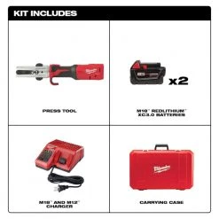 Milwaukee 2773-20L M18 18V FORCE LOGIC Cordless Long Throw Press Tool Kit - Professional Grade 14 Milwaukee 2773-20L M18 18V FORCE LOGIC Cordless Long Throw Press Tool Kit