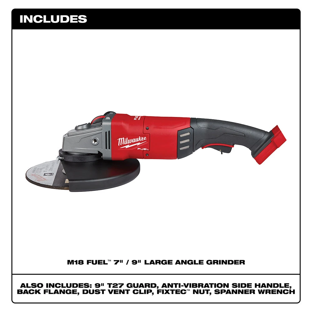 Tools & Equipment Milwaukee 2785-20 M18 FUEL 18V 7/9-Inch Large Angle Grinder - Bare Tool 4 Tools & Equipment Milwaukee 2785-20 M18 FUEL 18V 7/9-Inch Large Angle Grinder - Bare Tool