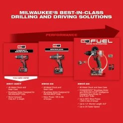 Milwaukee 2801-22CT M18 18V 1/2-Inch Compact LED Brushless Drill Driver Kit Tools & Equipment 14 Milwaukee 2801-22CT M18 18V 1/2-Inch Compact LED Brushless Drill Driver Kit Tools & Equipment