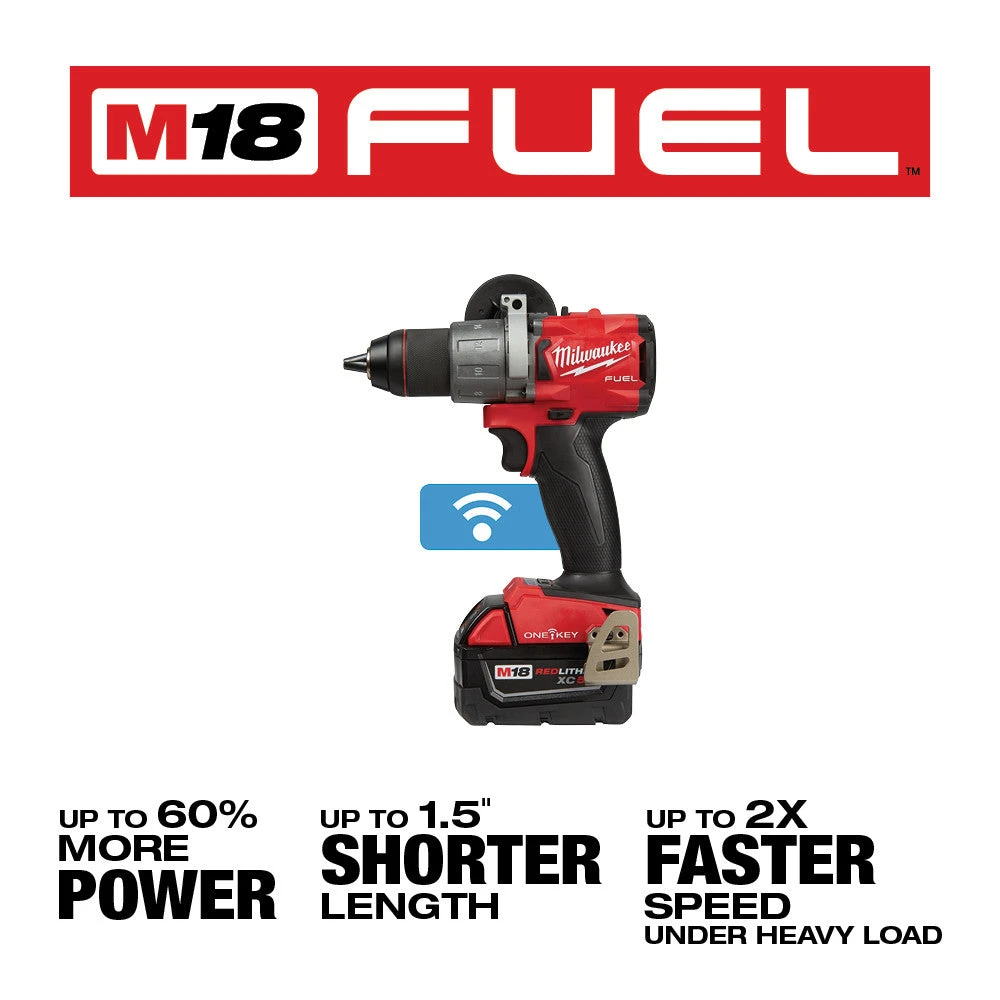 Milwaukee 2805-22 M18 FUEL 18V 1/2-Inch Cordless Drill/Driver Kit – High-Performance Power Tool 5 Tools & Equipment Milwaukee 2805-22 M18 FUEL 18V 1/2-Inch Cordless Drill/Driver Kit