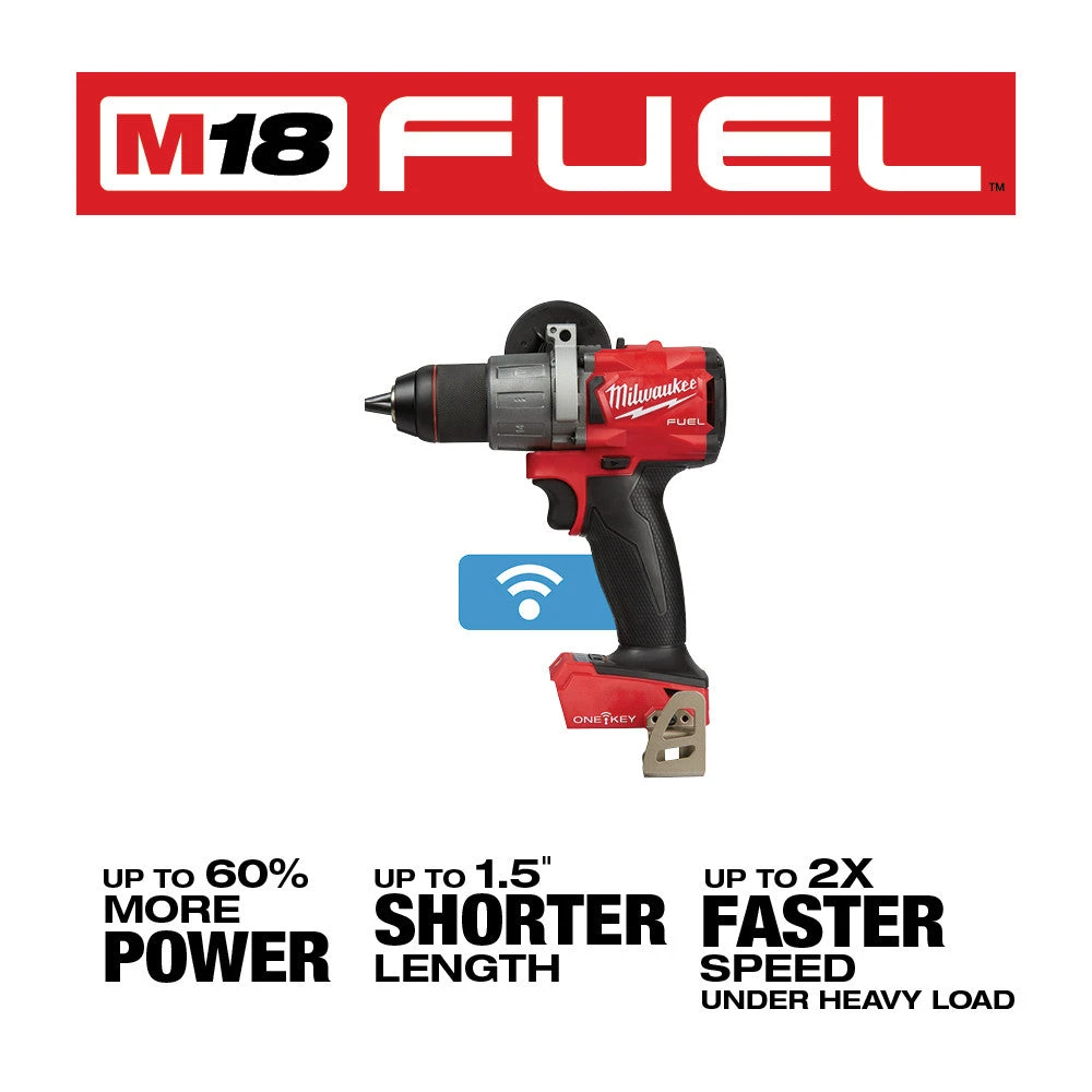 Tools & Equipment Milwaukee 2806-20 M18 FUEL 18V 1/2-Inch Cordless Hammer Drill - Bare Tool 4 Tools & Equipment Milwaukee 2806-20 M18 FUEL 18V 1/2-Inch Cordless Hammer Drill - Bare Tool