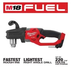 Milwaukee 2807-20 M18 FUEL 18V 12" HOLE HAWG Right Angle Drill -Bare Tool 9 Milwaukee 2807-20 M18 FUEL 18V 12