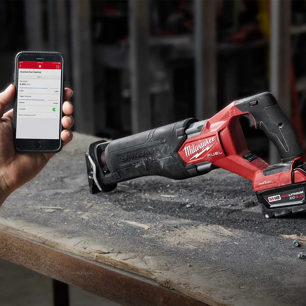 Milwaukee 2822-20 M18 FUEL 18V SAWZALL Cordless Reciprocating Saw with One-Key Technology | Power Tools & Equipment 4 Milwaukee 2822-20 M18 FUEL 18V SAWZALL Li-Ion Reciprocating Saw W/ One-Key Tools & Equipment