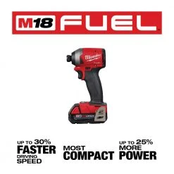 Milwaukee 2853-22CT M18 FUEL 18V 1/4-Inch HEX Cordless Impact Driver Kit