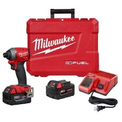 Tools & Equipment Milwaukee 2853-22 M18 FUEL 18V 1/4-Inch HEX Cordless Impact Driver Kit