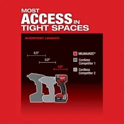 Milwaukee 2854-22CT M18 FUEL 18V 3/8" Cordless Li-Ion Compact Impact Wrench Kit Tools & Equipment 17 Milwaukee 2854-22CT M18 FUEL 18V 3/8
